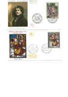 FDC-  ENVELOPPES AFFRANCHIE TABLEAUX N° 1376 ET 1377 - ANNEE 1963 - COTE : 24 € - 1960-1969