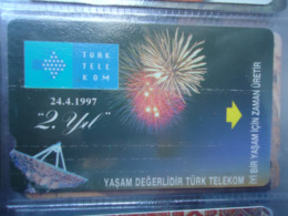 TURKEY   USED CARDS  NEW YEAR  UNITS 100 - Turquie