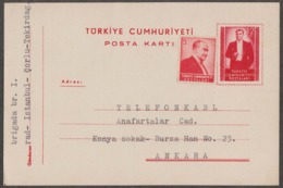 TURKEY - POSTA KARTI - 1953 - Postwaardestukken