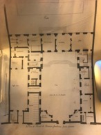 Plan Du 18e Siècle Représentant L'Hostel De Chevreuse Rue Du Faubourg Saint Germain à Paris - Arquitectura