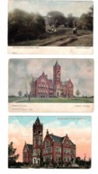 3 LONDON, Ontario, Canada,  Alexandra Park, Normal College, Pre-1920 Postcards, Middlesex County - Londen