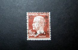 FRANCE 1929 N°255 OBL. (CAISSE D'AMORTISSEMENT 3ÈME SÉRIE. PASTEUR. +50C SUR 1F50 ROUGE-BRUN) - 1927-31 Caisse D'Amortissement