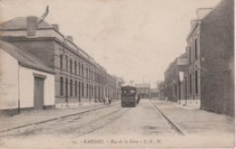 59 - RAISMES - RUE DE LA GARE - TRAMWAY - Raismes