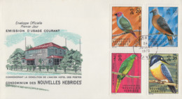 Enveloppe  FDC  1er Jour   NOUVELLES  HEBRIDES   Oiseaux   1972 - FDC