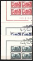 Liechtenstein 1939 Mi#180-182 Mint Never Hinged Pieces Of Four With Sheet Parts - Unused Stamps