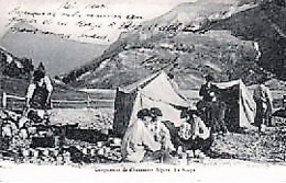 Militaria- CAMPEMENT DE CHASSEURS ALPINS--CIRCULEE-(Pour La Belgique)  -  -ANIMEE TBE - Manöver