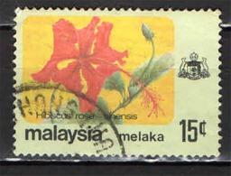 MALACCA - 1979 - HIBISCUS ROSA - USATO - Malacca