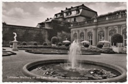 Weilburg - S/w Schloßgarten Mit Springbrunnen - Weilburg