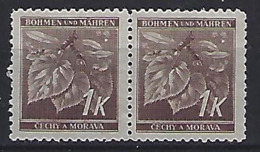Germany (Bohmen Und Mahren) 1941-42 Lindenzweig (*) Mi.67 - Unused Stamps