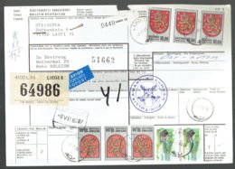 Bulletin D'expédition International - Lahti Finlande 1980 Vers Beho Belgique - Obl Lahti-Liège Entrepot - Paquetes Postales