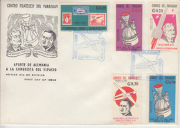 PARAGUAY 1966 - FDC - Annullo Speciale Illustrato - Conquista Dello Spazio - Amérique Du Sud
