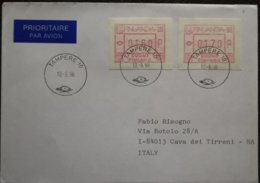 1996 Finland Tampere - ATM FINLANDIA 88 Frama  0160 0170 - Used Stamps Priority Air Mail (label) On Cover To Italy - Automaatzegels [ATM]