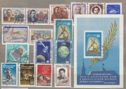RUSSIA 1960 Nice 77 Stamps, Block Collection Used (o) #24633 - Usati