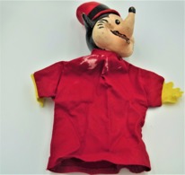 Vintage HAND PUPPET : WALT DISNEY DOLLS GAUMEL BELGIUM: LITTLE BAD WOLF -  RaRe - 1960's - Marionnette - Collectible - Marionnettes