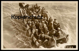 ALTE POSTKARTE HELGOLAND ANLANDUNG SEPTEMBER 1936 Photohaus Atlantik P. Pawlowski Boot Koffer Personen Ansichtskarte AK - Helgoland