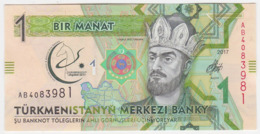 Turkmenistan P 36 - 1 Manat 2017 Commemorative - UNC - Turkménistan