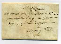 N°1 BELLEY / Dept De L'Ain / 1798 - 1701-1800: Précurseurs XVIII