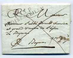 P13P CROISSANVILLE + "port Payé" Manuscrite / Dept Du Calvados / 1809 - 1801-1848: Precursors XIX