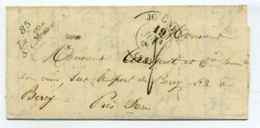 Cursive 83 La Roche Saint Cidroine + T13 Joigny / Dept De L'Yonne / 1848 - 1801-1848: Précurseurs XIX