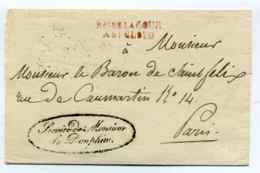 Franchise : Service De Monsieur Le Dauphin + Bureau De La Cour à St Cloud / 1827 / Ref Senechal 4133+4099c - 1801-1848: Precursors XIX