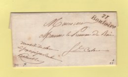 Bouloire - 71 - Sarthe - Cursive - Franchise Du Juge De Paix - 1844 - 1801-1848: Précurseurs XIX