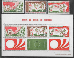 1974 GABON PA 152-54+ BF 23 ** Football, Coupe Du Monde Munich - Gabun (1960-...)