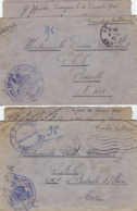 TB 2760 - Lettre En Franchise Militaire - Cie Tirailleur & 4 è Escadron Régional Du Train Au MANS Pour BRETEUIL SUR ITON - Militärstempel Ab 1900 (ausser Kriegszeiten)