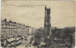 Delcampe - 75 Paris 75004  La Rue De Rivoli Et La Tour Saint Jacques - Paris (04)
