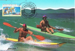 34749. Tarjeta Maxima Sport WAVERLEY (australia) 1994. Live Saving. SURF Ski Race - Water-skiing