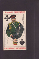 Chromo Jeu De Cartes Carte à Jouer Playing Cards Chocolat Carpentier Russie Russia Scan Du Dos Gerbault Chat Cat - Cartes à Jouer