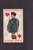 Chromo Jeu De Cartes Carte à Jouer Playing Cards Chocolat Carpentier Russie Russia Scan Du Dos Gerbault Chat Cat - Cartes à Jouer