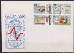 DDR FDC1980 Nr.2557 - 2560  Viererblock Geophysik (d 2467 )günstige Versandkosten - 1971-1980