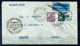 5360 - BRASILIEN - Brief Via Condor-Zeppelin-Lufthansa über Marseille Nach Triest - Brieven En Documenten