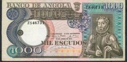 ANGOLA  P108 1000 ESCUDOS 1973 #ZS    AU+/UNC. - Angola