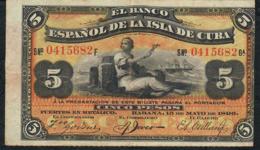 CUBA P48b 5 PESOS 1896    AXF - Kuba