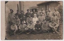 Carte Photo Militaria Par RIA BESANCON Blessés Infirmière Hôpital Miltaire - Besancon