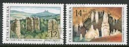 CZECH REPUBLIC 2003 Limestone Formations Used.  Michel 355-56 - Used Stamps