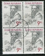 CZECH REPUBLIC 2001 Jan Komensky (Comenius)  Block Of 4 Used .  Michel 283 - Gebruikt