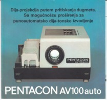 4908  PENTACON  PRAKTICA   AV 100   PROSPEKT - Matériel & Accessoires
