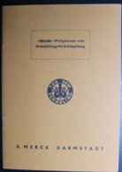 MERCK Präparate Zur Schädlingsbekämpfung . 21x14 Cm. 28 Pages   Agriculture. Traitement Insecticide Pesticide - 1950 - ...