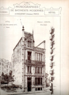 Architecture : Monographies De Batiments Modernes N° 77 : Hôtel 7 R Juliette Lamber 75017 Paris - Architecture