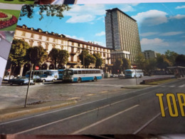 TORINO PIAZZA XVIII DICEMBRE E AUTOBUS V1970 HH2059 - Trasporti