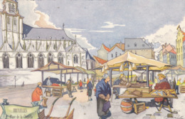 Brussel, Bruxelles, Place De La Chapelle,  (pk64823) - Mercadillos