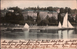 ! Alte Ansichtskarte Lausanne Ouchy, Hotel Beau Rivage, Schweiz, 1905, Bad Kreuznach - Lausanne