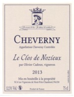 Etiket Etiquette Sticker Zelfklever - Vin - Wijn - Cheverny - 2013 - Le Clos De Nozieux - Autres & Non Classés