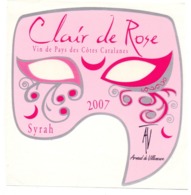 Etiket Etiquette Sticker Zelfklever - Vin - Wijn - Clair De Rose 2007 - Pays Des Cotes Catalanes - Otros & Sin Clasificación