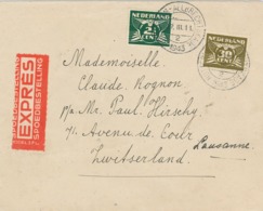 Rotterdam Aelbrechtskade 1943 - Brief Nach Lausanne - Geöffnet & Geprüft OKW - Ankunft Telegraphe Lausanne Express - Lettres & Documents