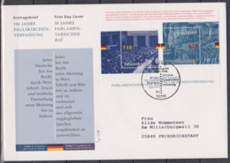 BRD FDC 1998 Nr.1986 - 1987 Block 43 50 Jahre Parlamentarischer Rat,150 Jahre Paulskirchenverfassung ( Dg 179 ) Günstige - 1991-2000