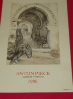 Kalender Calendrier - 1986 - Anton Pieck - Grossformat : 1981-90