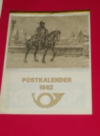 Kalender Calendrier - 1982 - Postkalender - Big : 1981-90